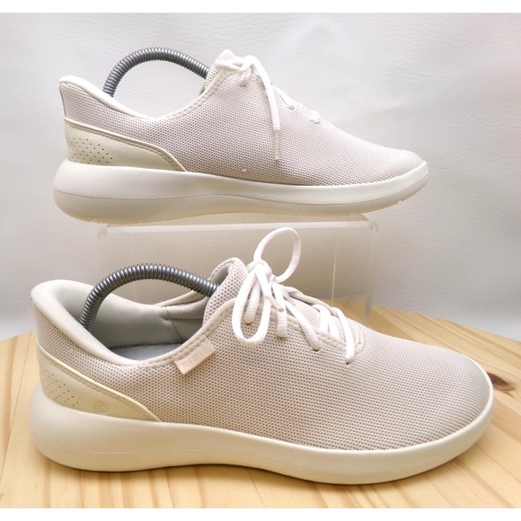 Kizik Shoes - Kizik Madrid Knit Shoes Unisex Mens 8 Womens 9.5 Off White Hands Free Sneakers